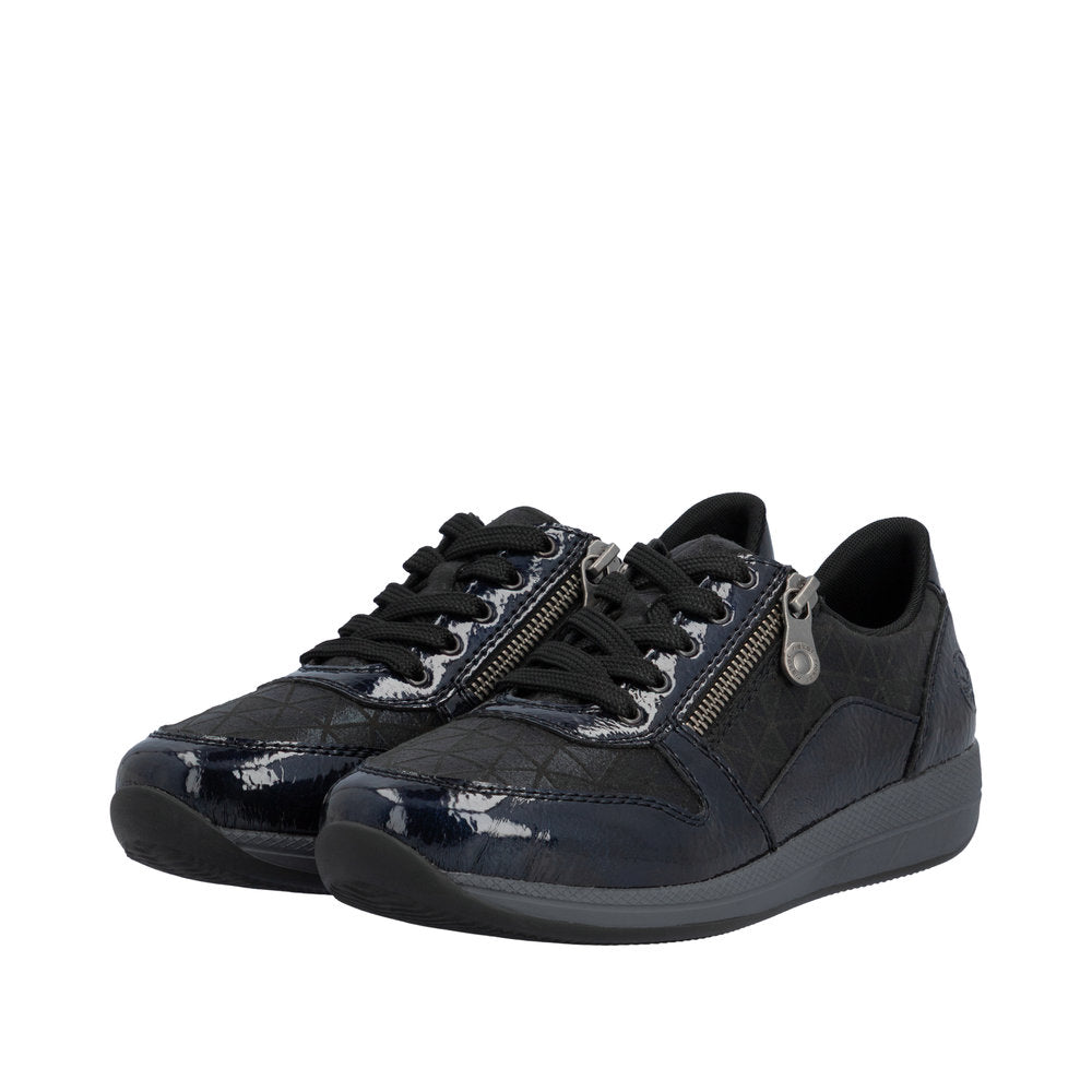 Rieker N1100-14 Midnight/Black Wide Shoes