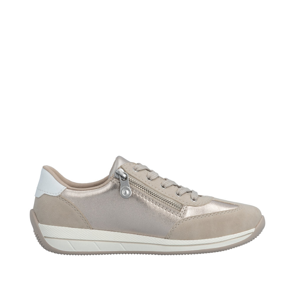 Rieker Dena N1103-90 Metallic Wide Shoes