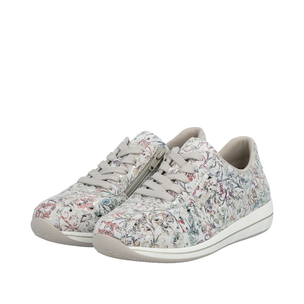 Rieker Dena N1114-90 Metallic Wide Shoes