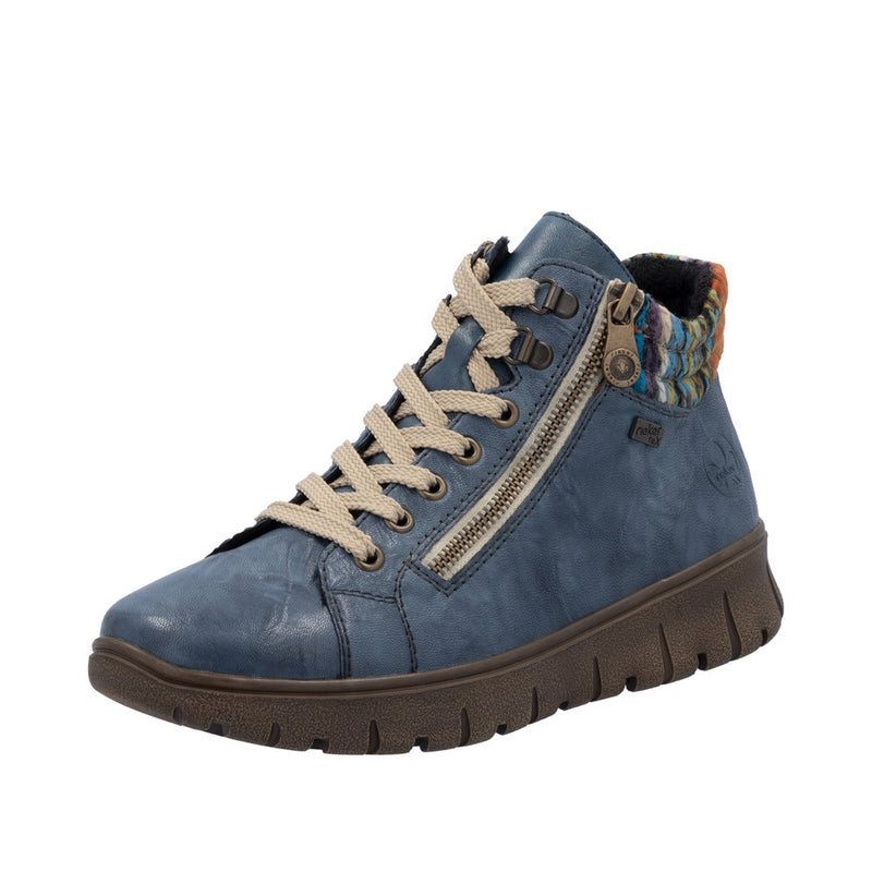 Rieker N1305-14 Womens Blue Wide Boots