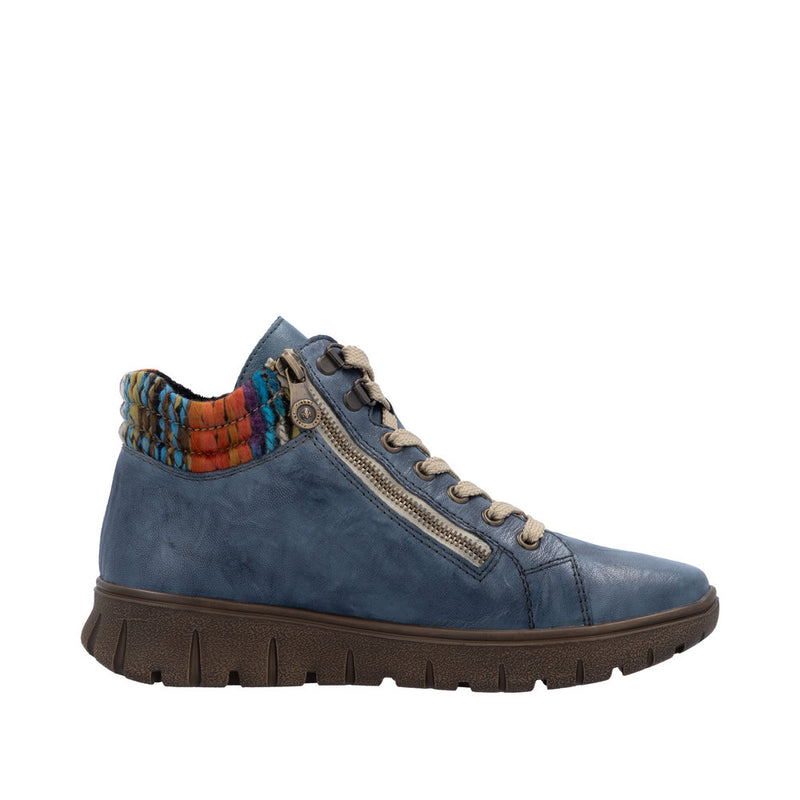 Rieker N1305-14 Womens Blue Wide Boots