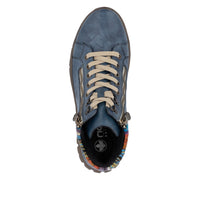 Rieker N1305-14 Womens Blue Wide Boots
