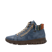 Rieker N1305-14 Womens Blue Wide Boots