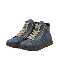 Rieker N1305-14 Womens Blue Wide Boots