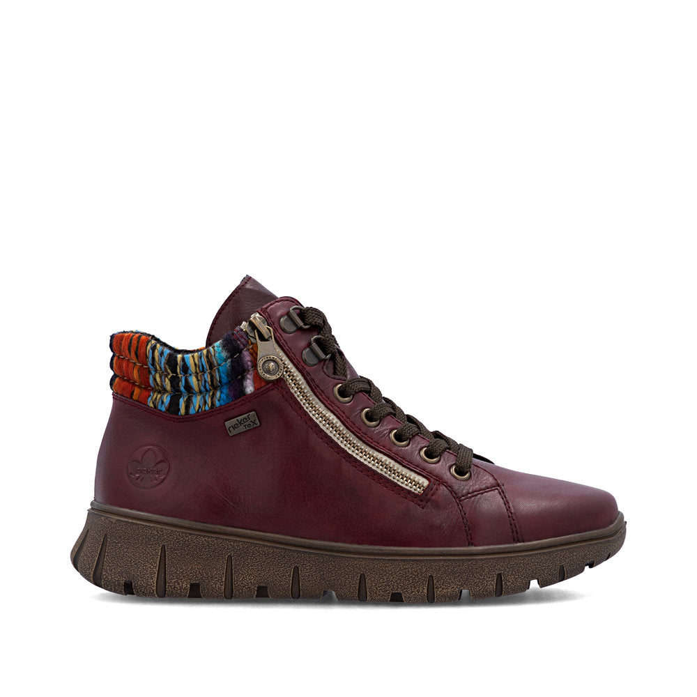 Rieker N1305-35 Womens Red Wide Boots
