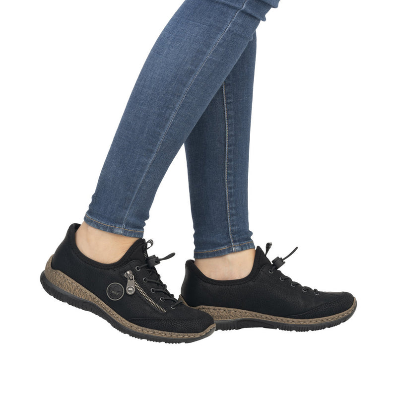 Rieker N3267-01 Schwarz Shoes