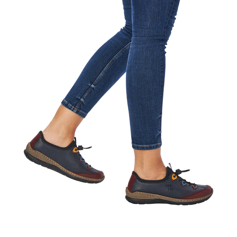 Rieker N3271-35 Wine/Ozean/Royal Shoes