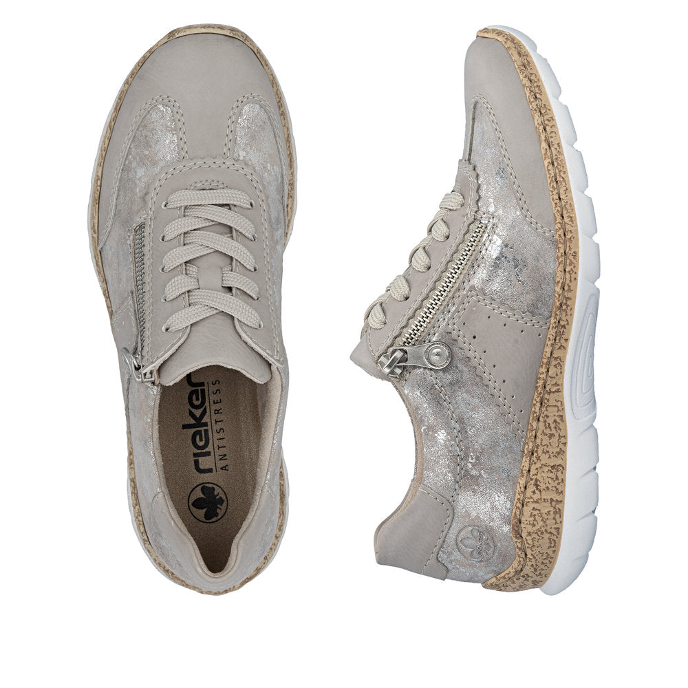Rieker Nikita N4221-90 Metallic Shoes