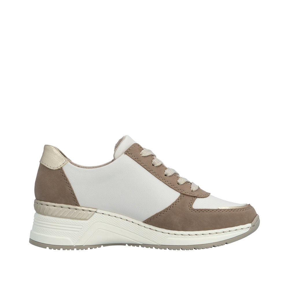 Rieker Kitty N4308-64 Beige Wide Shoes