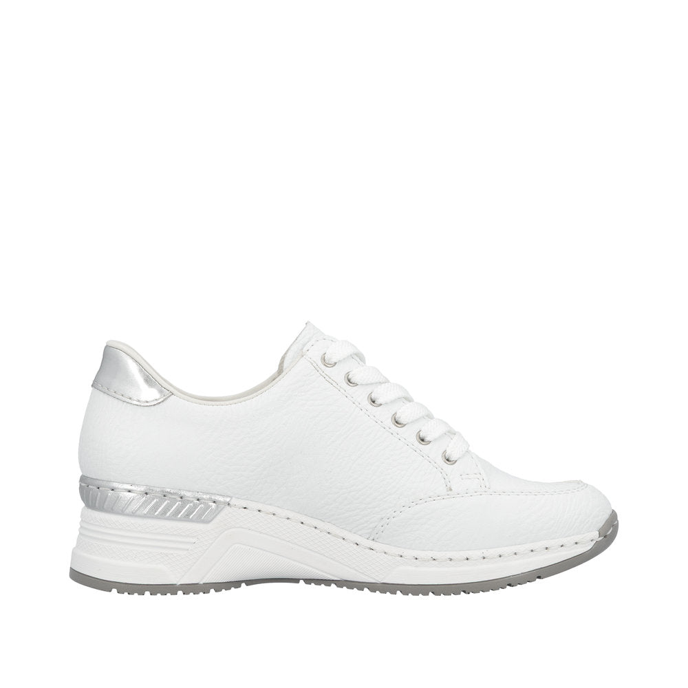 Rieker Kitty N4322-80 White Wide Shoes