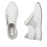 Rieker Kitty N4322-80 White Wide Shoes