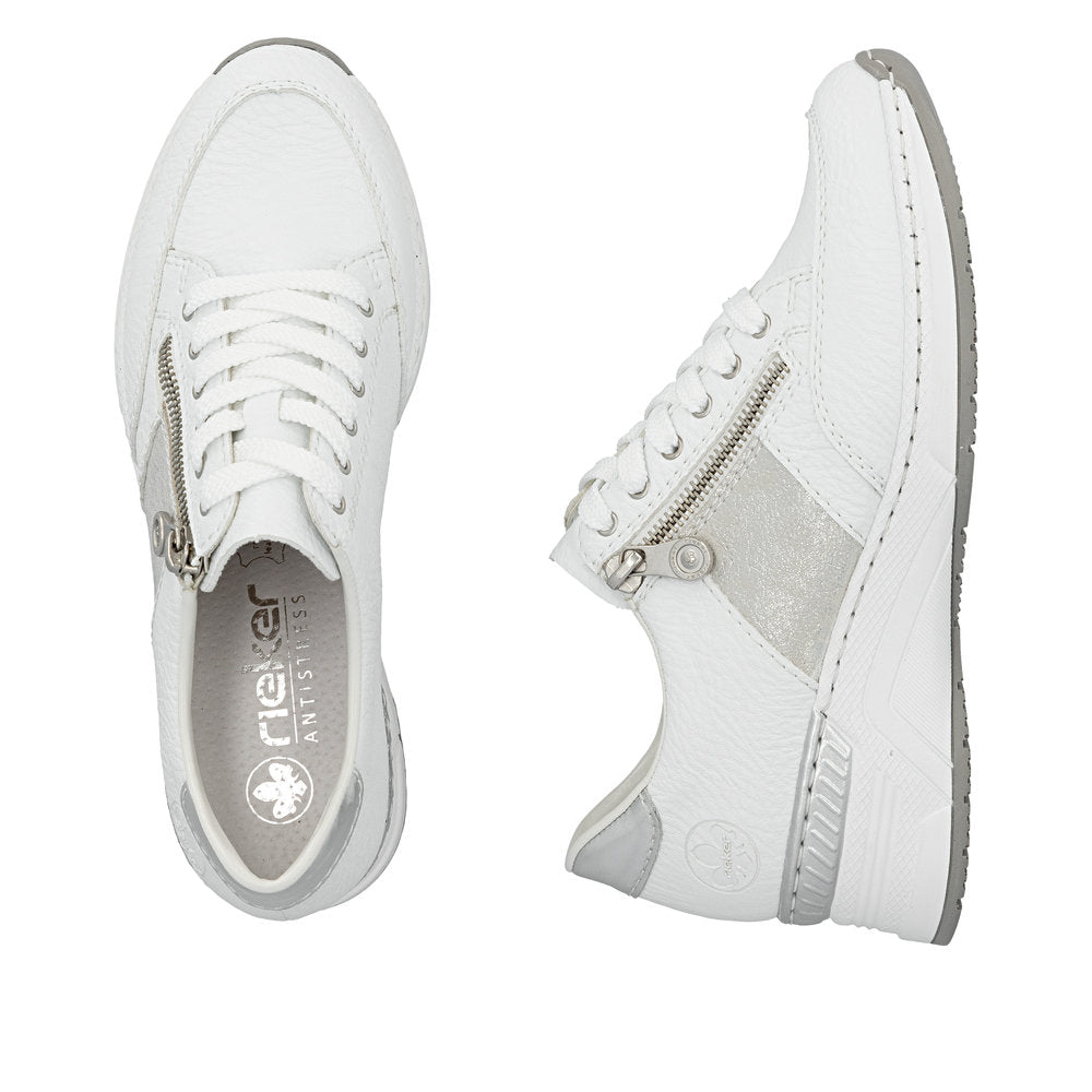 Rieker Kitty N4322-80 White Wide Shoes
