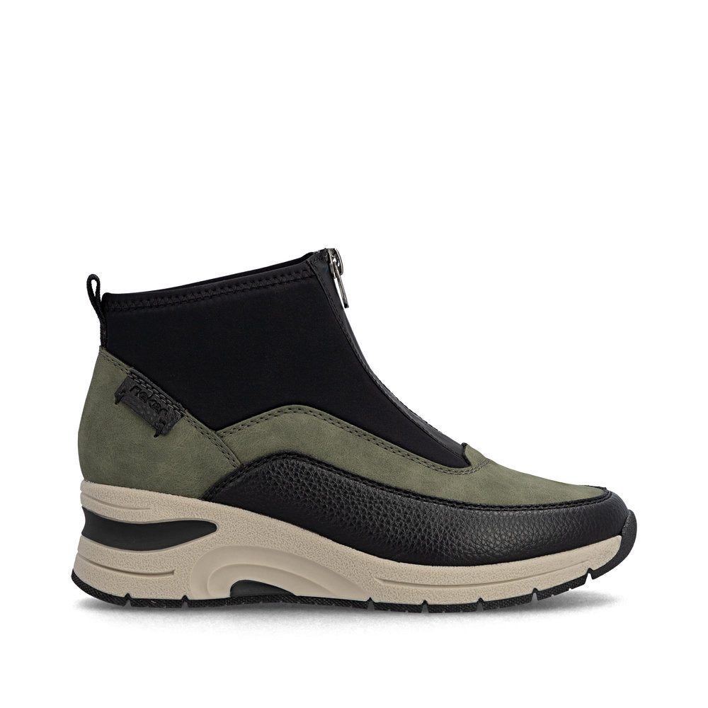 Rieker N9362-54 Womens Green Boots