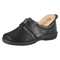 DB Shoes Petula Black Leather Shoes 2V
