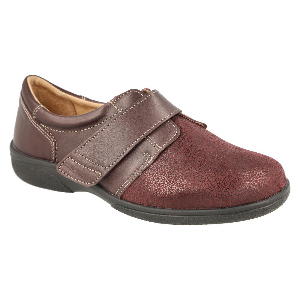 DB Shoes Petula Burgundy Leather / Stretch 6V