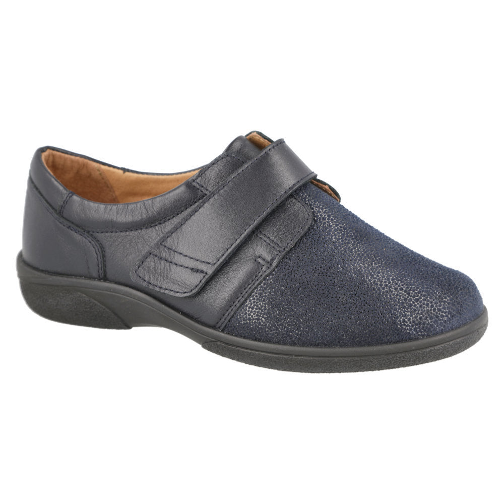 DB Shoes Petula Navy Leather / Stretch 2V