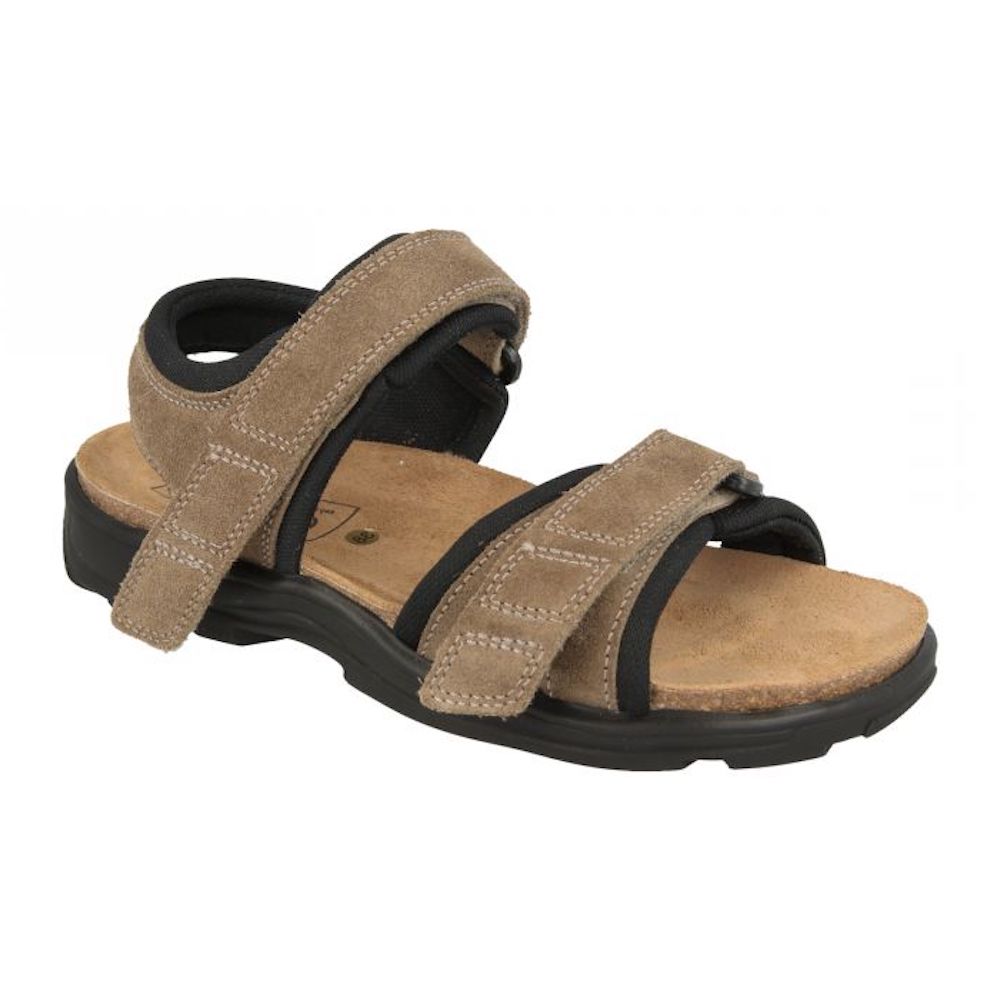 DB Shoes Peel Taupe Suede Sandals 2V