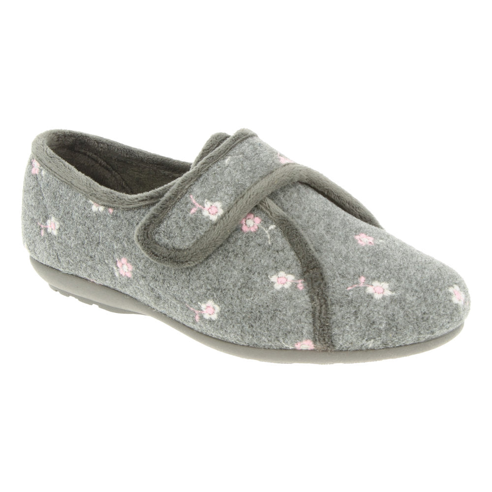 DB Shoes Savannah Grey Slippers 2V