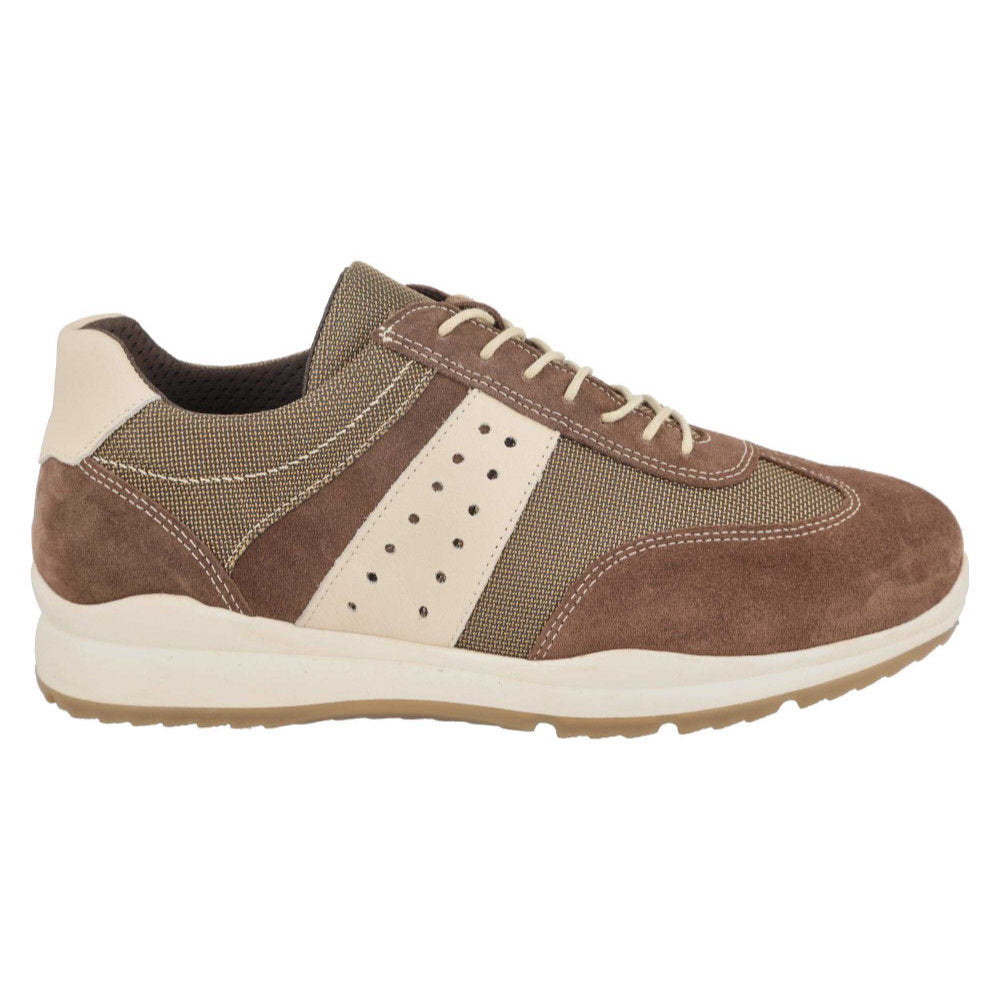 DB Shoes Sequoia Brown Suede/Cream Leather Shoes 2V