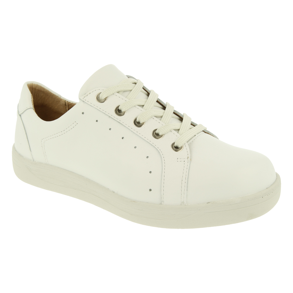 DB Shoes Sinead White Leather Shoes 2V