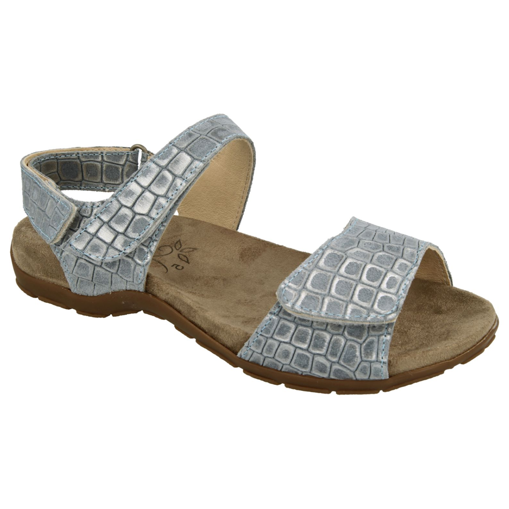 DB Shoes Sussex Sky Blue Reptile Sandals 2V