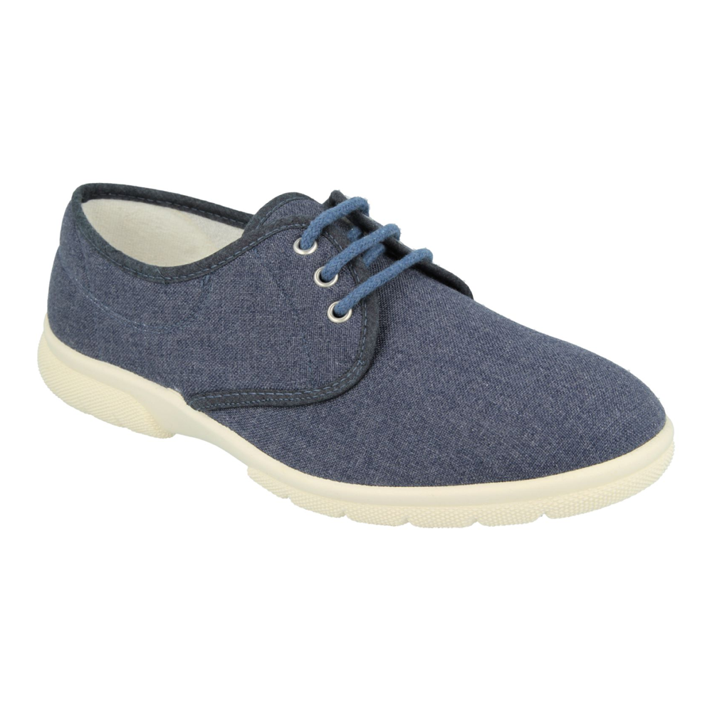DB Shoes Troon Denim Blue Canvas Shoes 2V