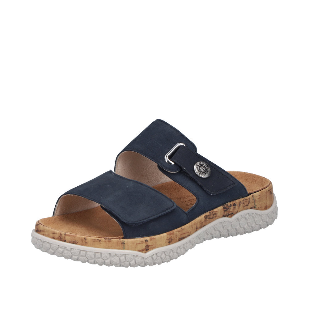 Rieker Birgit V0300-14 Navy Wide Sandals
