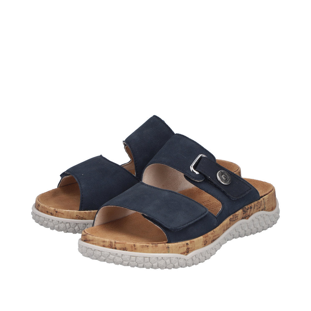 Rieker Birgit V0300-14 Navy Wide Sandals