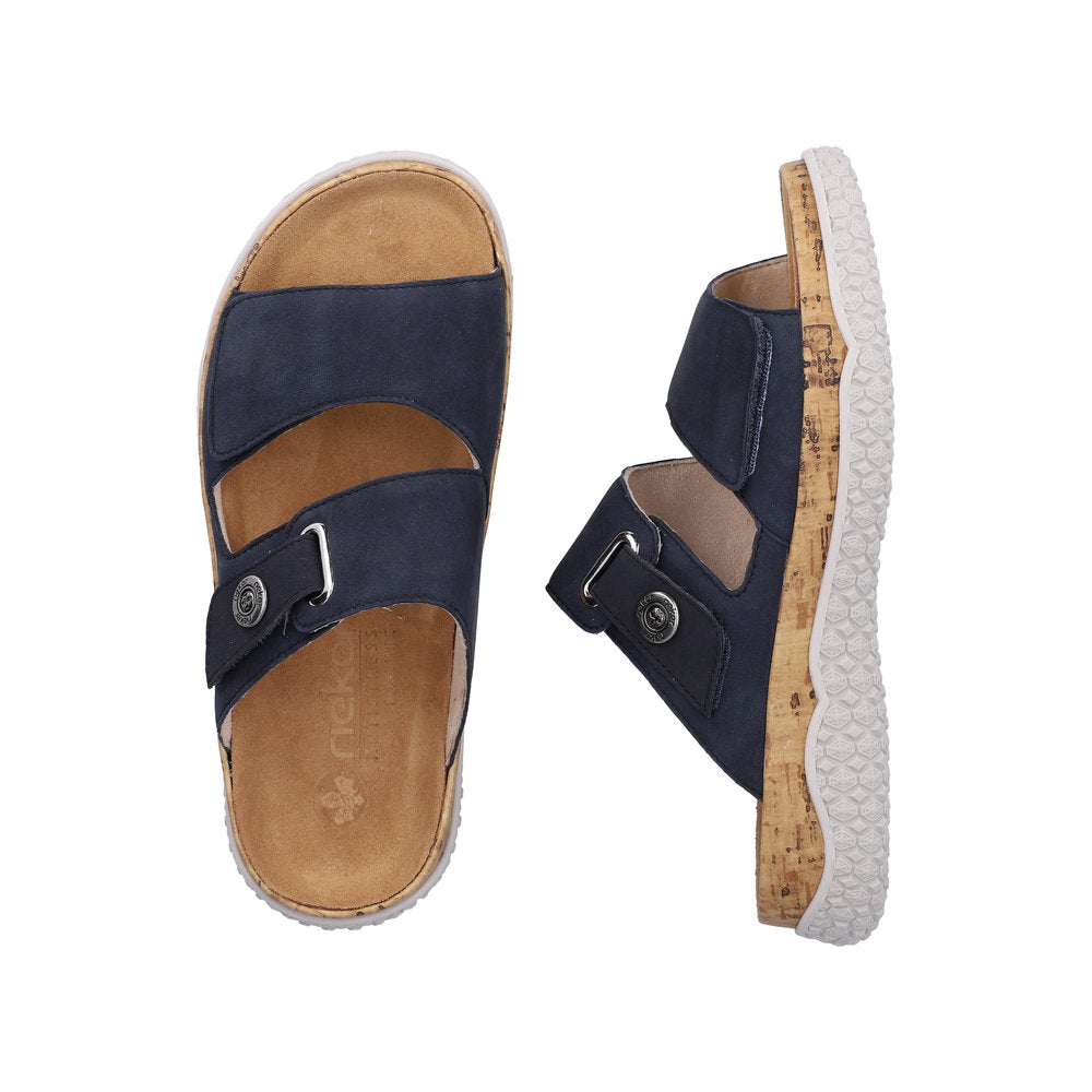 Rieker Birgit V0300-14 Navy Wide Sandals