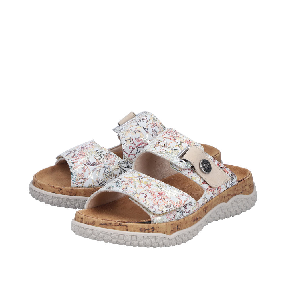 Rieker Birgit V0300-90 Metallic Wide Sandals