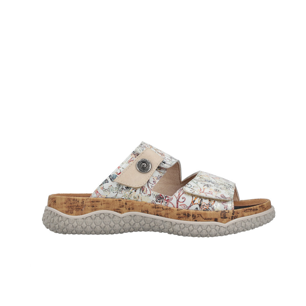 Rieker Birgit V0300-90 Metallic Wide Sandals