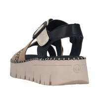 Rieker Regina V1063-90 Metallic Sandals