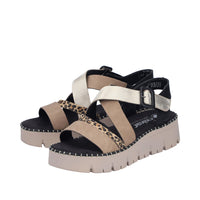 Rieker Regina V1063-90 Metallic Sandals