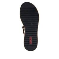 Rieker Lisa V1765-24 Brown Wide Sandals