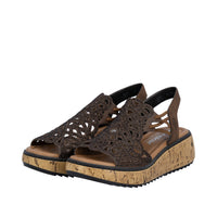 Rieker Lisa V1765-24 Brown Wide Sandals