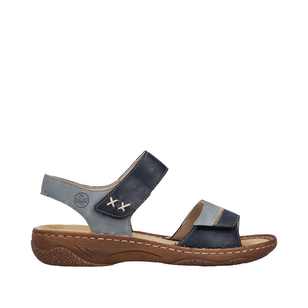 Rieker V2860-14 Blue Sandals