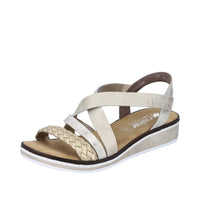Rieker Lindsey V3663-90 Metallic Sandals