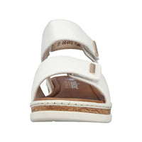 Rieker Lisa V4181-80 White Wide Sandals