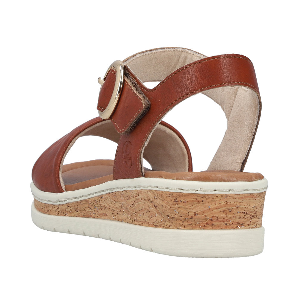 Rieker Lisa V4191-24 Brown Wide Sandals