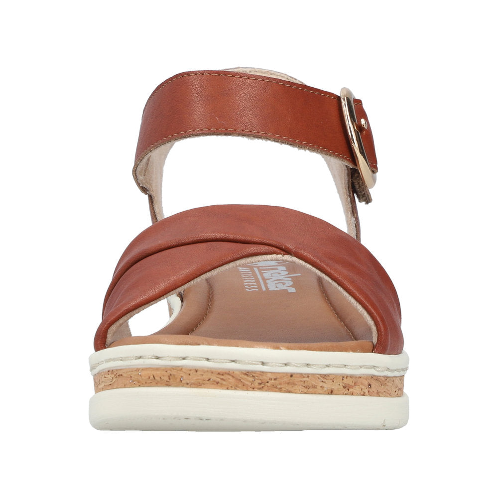 Rieker Lisa V4191-24 Brown Wide Sandals