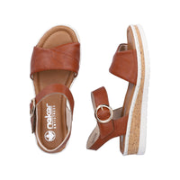Rieker Lisa V4191-24 Brown Wide Sandals