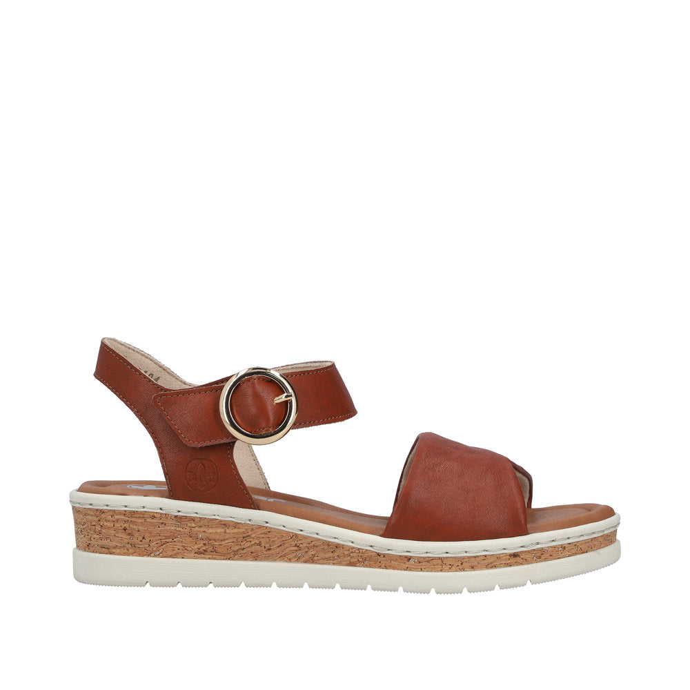 Rieker Lisa V4191-24 Brown Wide Sandals