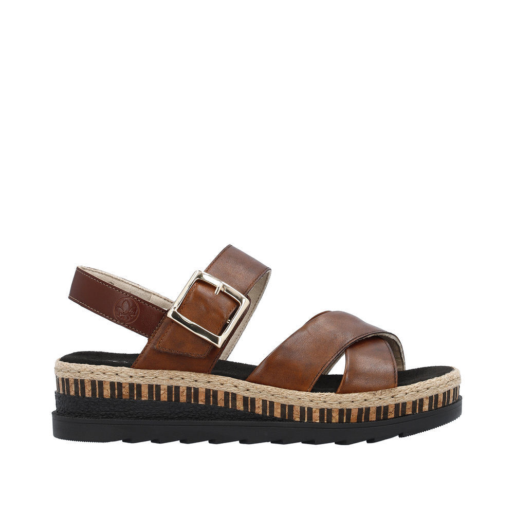 Rieker Regina V7951-24 Brown Sandals
