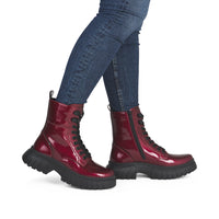 Rieker W1870-35 Womens Red Shoes