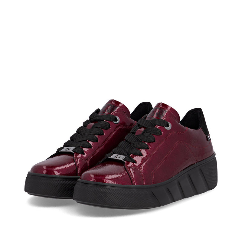 Rieker W2601-35 Womens Red Shoes