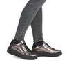 Rieker W2601-91 Womens Metallic Shoes