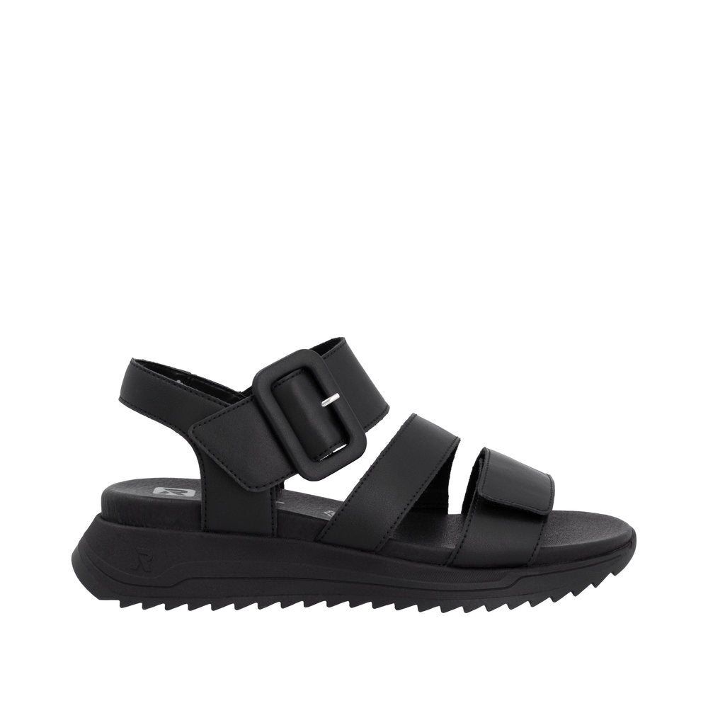 Rieker Sport W2950-00 Black Sandals