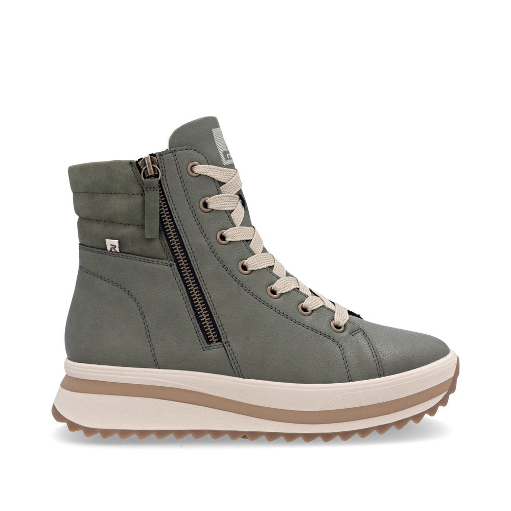 Rieker W3870-24 Womens Green Boots