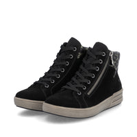 Rieker X0709-00 Womens Black Boots