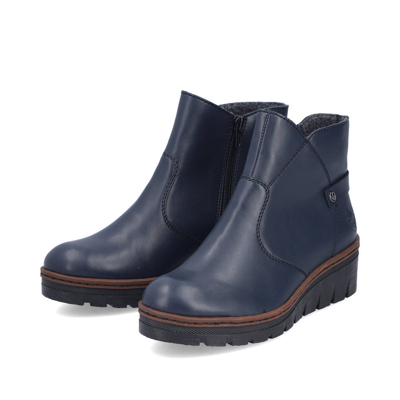 Rieker X9164-14 Womens Blue Boots